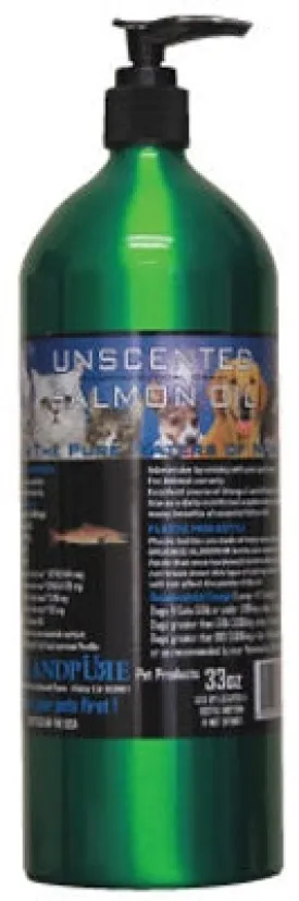 33 oz UNSCENTED 100% Norwegian Salmon Oil, Pharmaceutical Human Grade