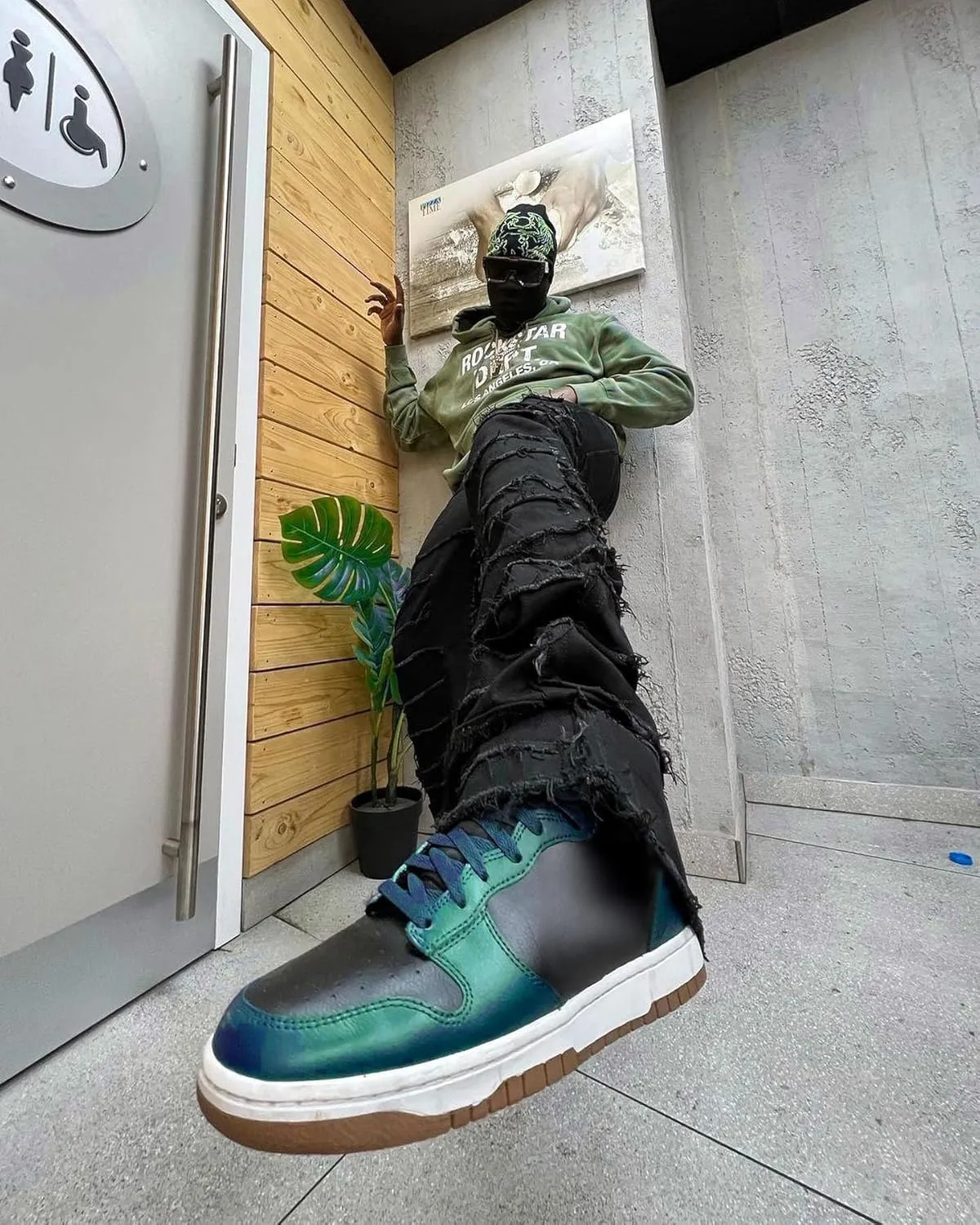 EVEDESIGN Y2K Stacked Jeans for Men - Slim Fit, Skinny and Ripped Streetwear Pants