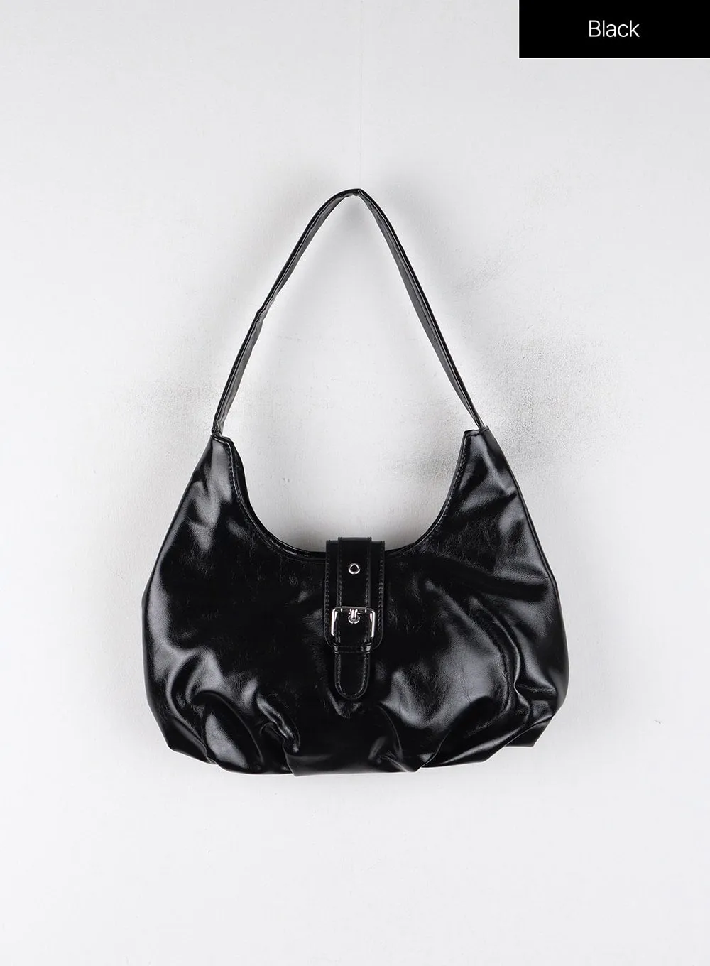 Faux Leather Belted Shoulder Bag OD327