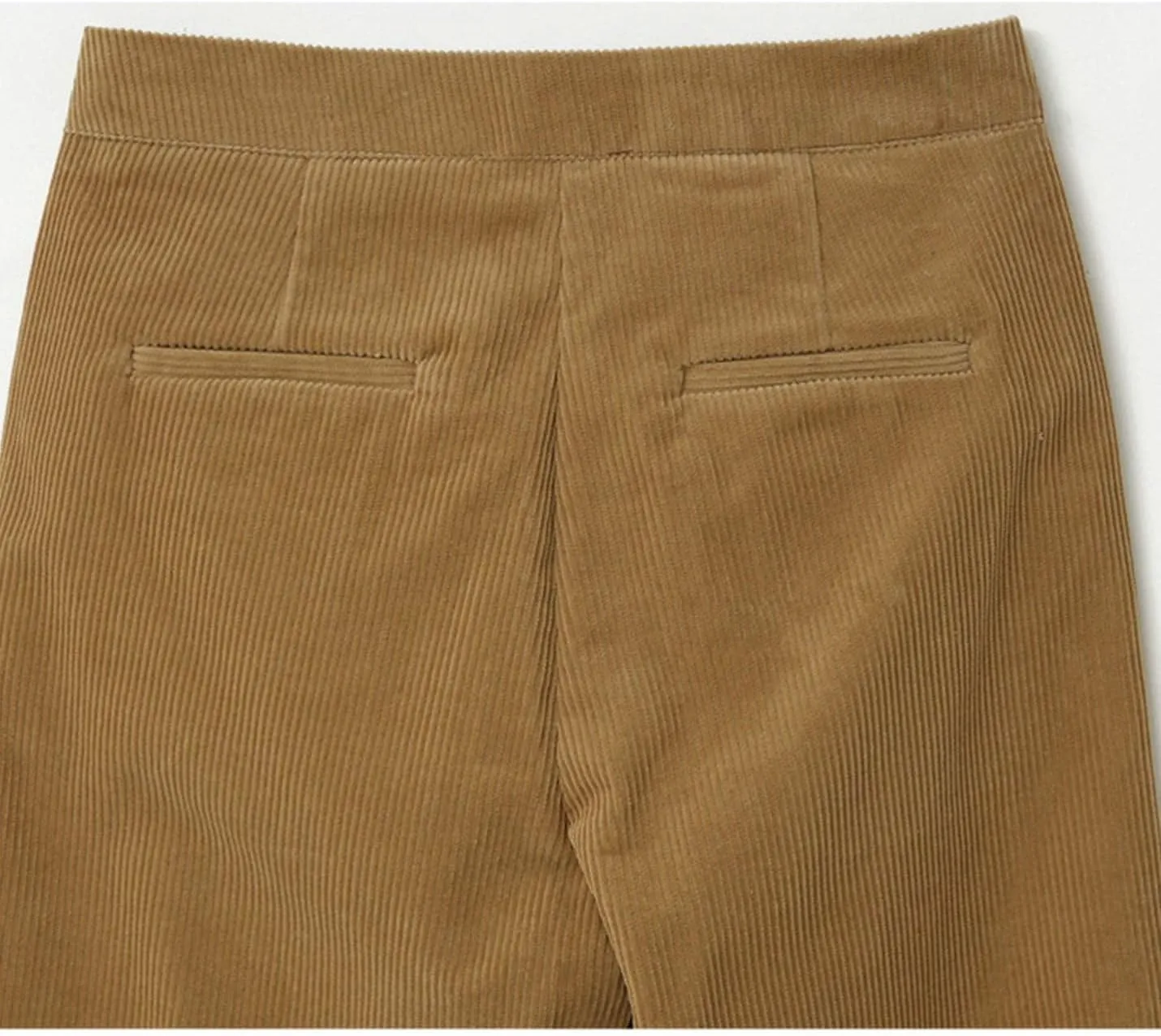 Flygo Womens Loose Corduroy Wide Leg Pant Casual Straight Leg Trousers