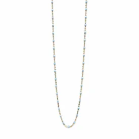 Gigi Clozeau Classic Yellow Gold Necklace in Baby Blue