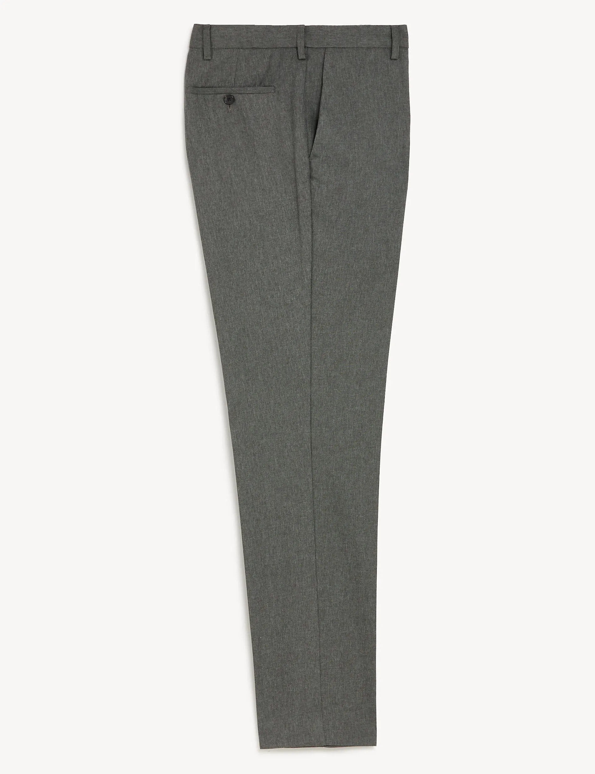 Marks & Spencer Active Waist Slim Trousers, Gray