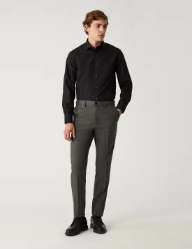 Marks & Spencer Active Waist Slim Trousers, Gray