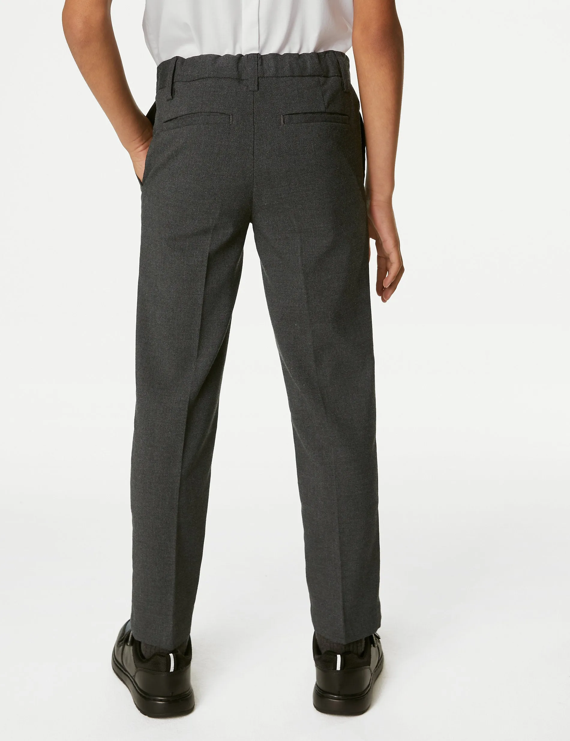 Marks & Spencer Boys (2-18 years) Slim Fit School Trousers, Gray