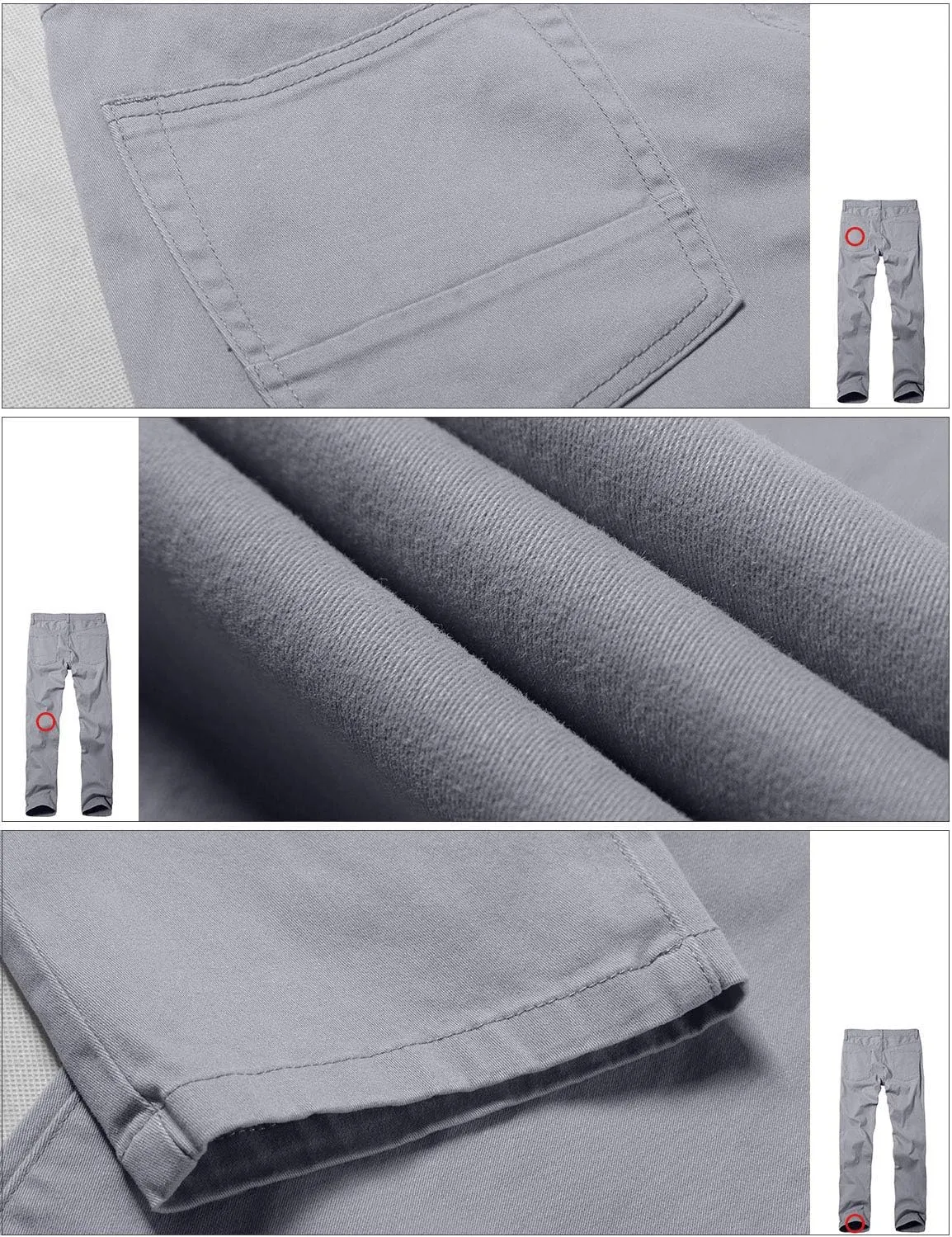 Match Men's Casual Straight Trousers#8140