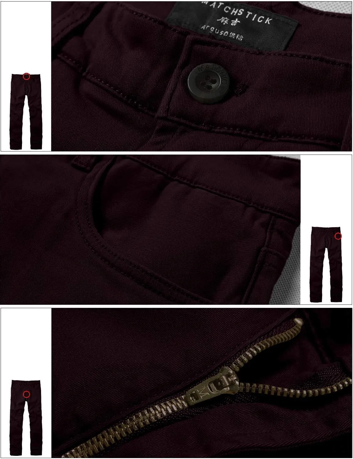 Match Men's Casual Straight Trousers#8140
