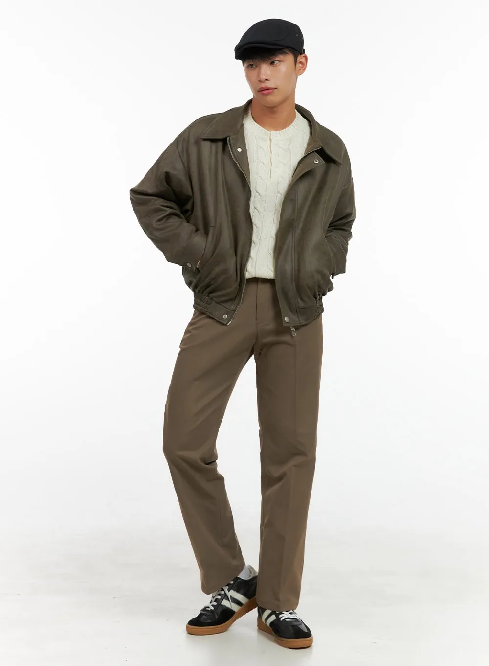 Men's Classic Oversized Cable Knit IS420