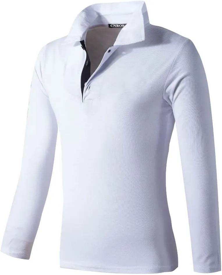 Men's Short & Long Sleeve Solid Polo Shirt Slim Fit Casual Basic Design