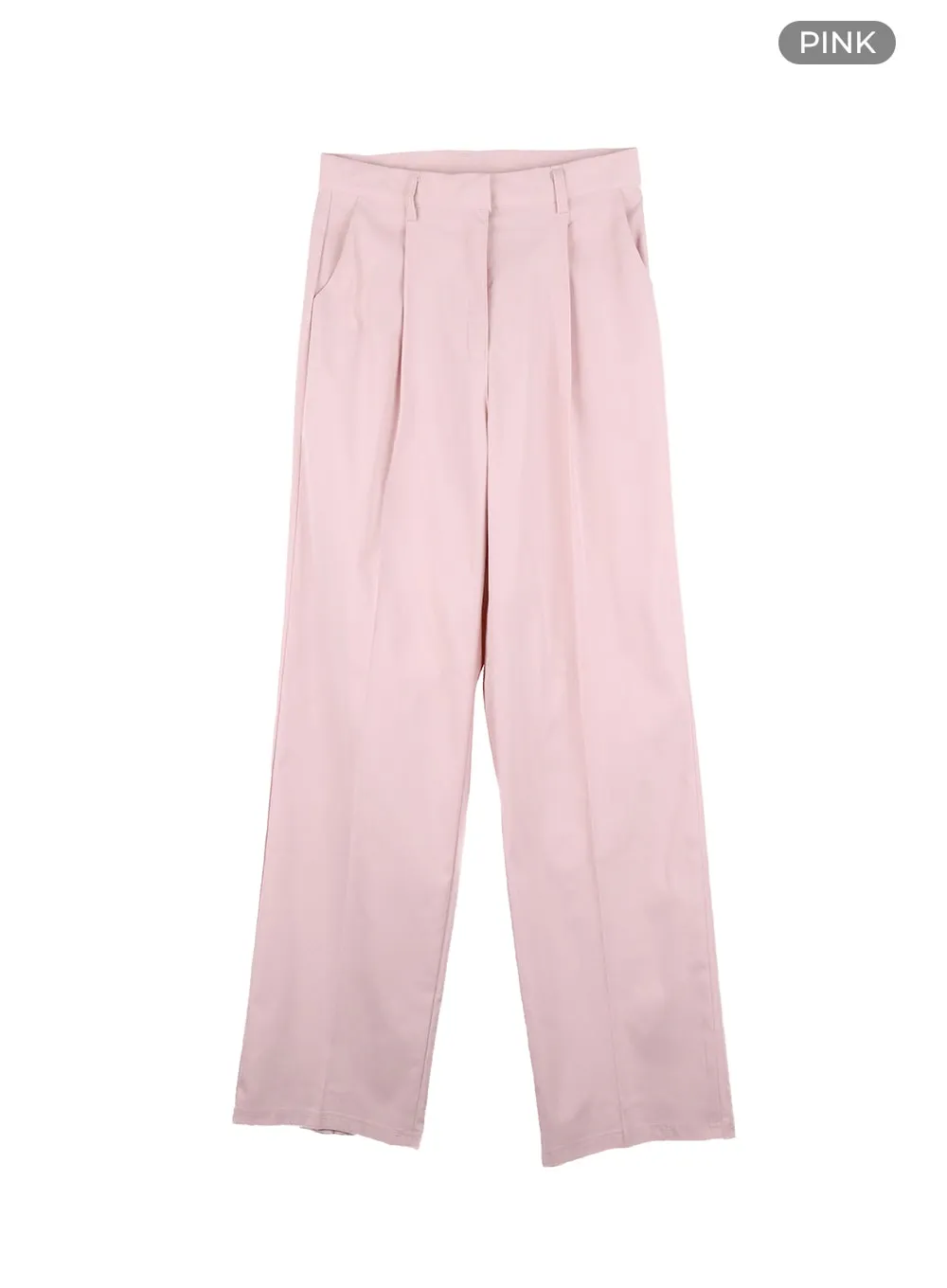 Pintuck Straight Fit Trousers OA419