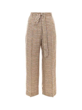 'S Max Mara Printed Wide Leg Trousers