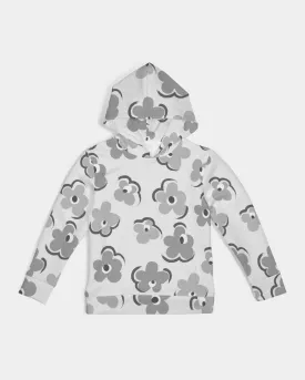 SMF Gray Flowers Kids Hoodie