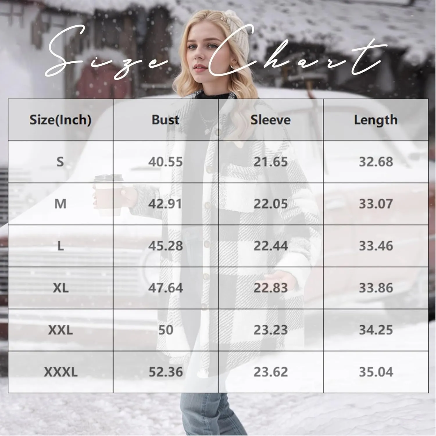 Womens Sherpa Jacket Lapel Button Flannel Jacket Shacket Soft Comfy Plaid Jacket Fleece Long Teddy Coat with Pockets